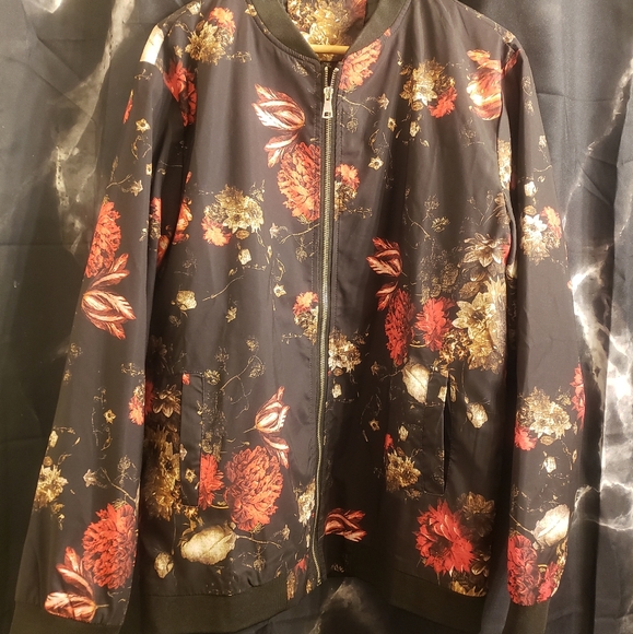 no brand Other - Floral printed bomber